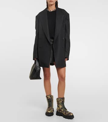 Gia 35 camouflage combat boots | Gia Borghini