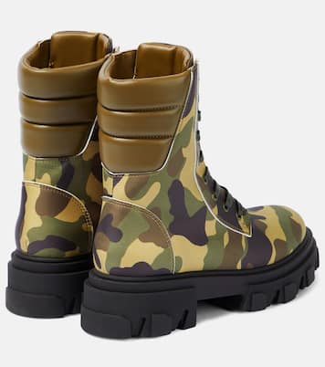 Gia 35 camouflage combat boots | Gia Borghini