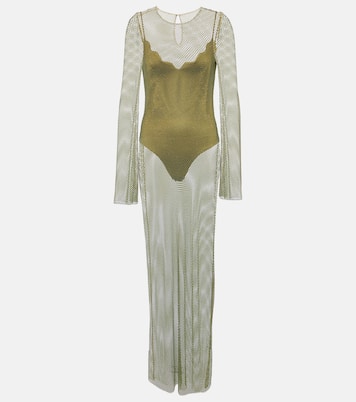 Robe longue Gloria à cristaux | Galvan