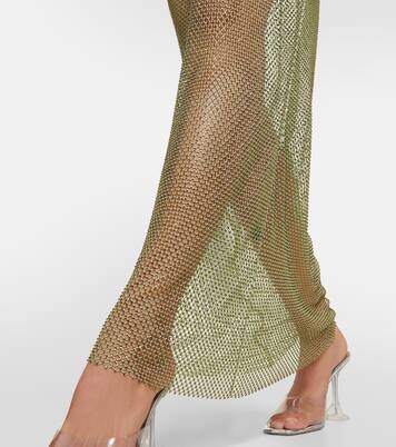 Robe longue Gloria à cristaux | Galvan