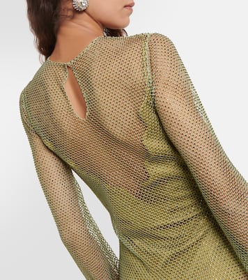 Robe longue Gloria à cristaux | Galvan