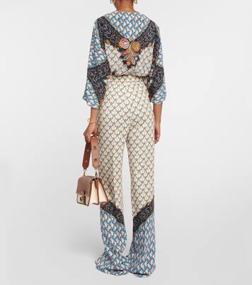 Bedruckte High-Rise-Hose | Etro