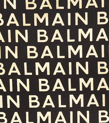 Robe imprimée en coton à logo | Balmain Kids