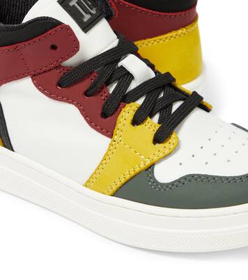 Colorblocked leather sneakers | Il Gufo