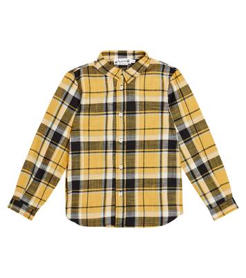 Daho checked cotton shirt | Bonpoint