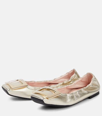 Viv' Pockette leather ballet flats | Roger Vivier