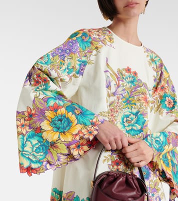 Floral cotton poplin minidress | Etro