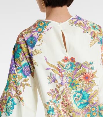 Floral cotton poplin minidress | Etro