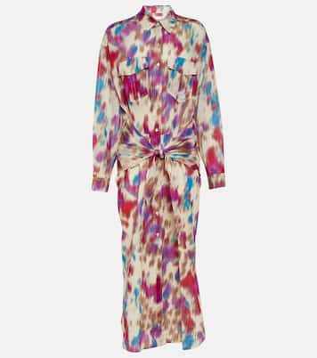 Robe chemise Nesly imprimée en coton | Marant Etoile