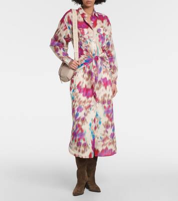 Robe chemise Nesly imprimée en coton | Marant Etoile