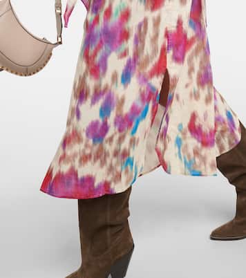 Robe chemise Nesly imprimée en coton | Marant Etoile