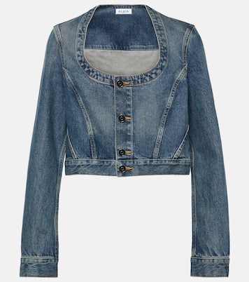 Cropped-Jeansjacke | Alaïa