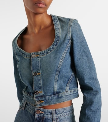 Cropped-Jeansjacke | Alaïa