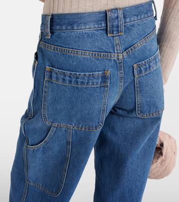 High-rise cargo jeans | Tory Burch