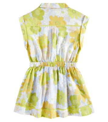 Pop floral cotton shirt dress | Zimmermann Kids