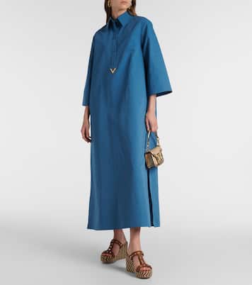 Rockstud leather wedge espadrilles | Valentino Garavani