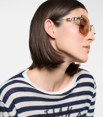 CD Chain M1U square sunglasses | Dior Eyewear