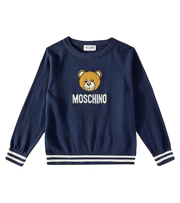 Jersey Teddy Bear de algodón y lana | Moschino Kids