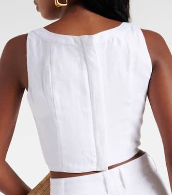 Bustier-Top aus Leinen | Staud