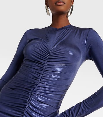 Ruched lamé gown | Norma Kamali