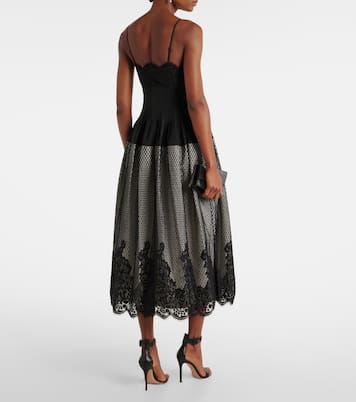 Robe midi Katelyn en dentelle et coton mélangé | Simkhai