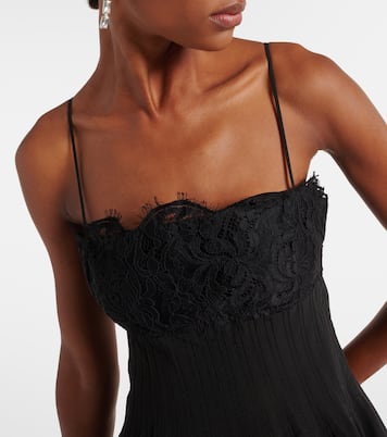 Robe midi Katelyn en dentelle et coton mélangé | Simkhai