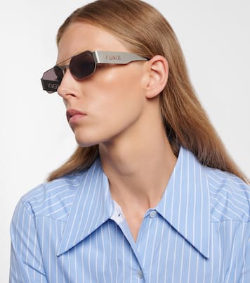 Fendi Cut Out square sunglasses | Fendi