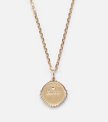 World Traveler 14kt gold pendant necklace with diamonds | Sydney Evan