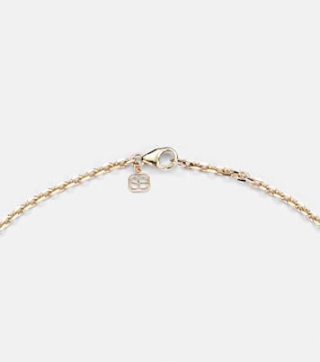 World Traveler 14kt gold pendant necklace with diamonds | Sydney Evan
