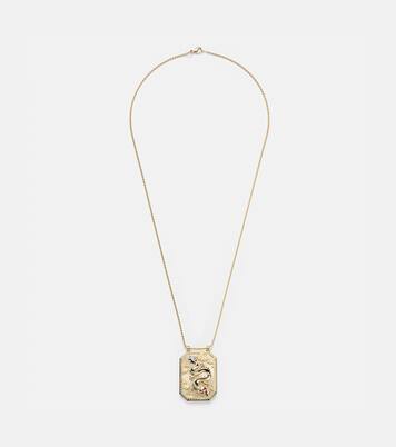 Collana Dragon in oro giallo 18kt con perle e rubini | Marie Lichtenberg