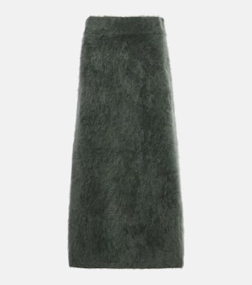 Asta knitted cashmere midi skirt | Lisa Yang