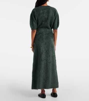 Asta knitted cashmere midi skirt | Lisa Yang