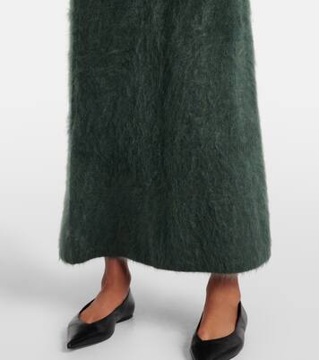Asta knitted cashmere midi skirt | Lisa Yang