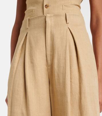 Pantalon ample Greer en soie et lin | Ralph Lauren Collection