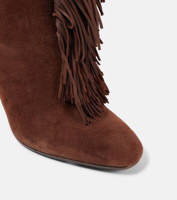 Botas altas Gytane 85 de ante con flecos | Aquazzura