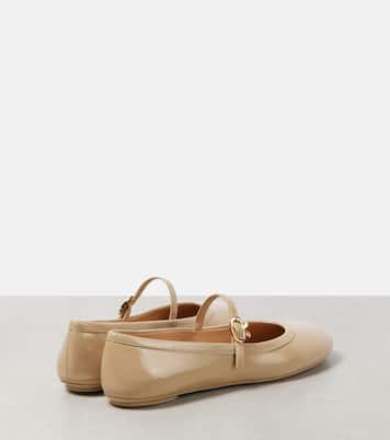 Carla patent leather Mary Jane flats | Gianvito Rossi