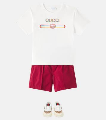 Printed cotton jersey T-shirt | Gucci Kids