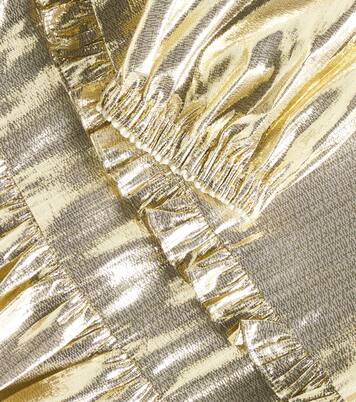 Lamé ruffled dress | Self-Portrait Kids