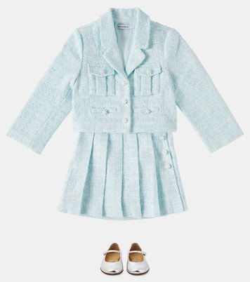 Embellished tweed jacket | Self-Portrait Kids