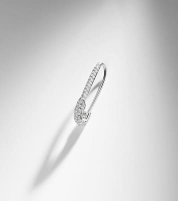 Pendiente individual de oro blanco de 18 ct con diamantes | Anita Ko