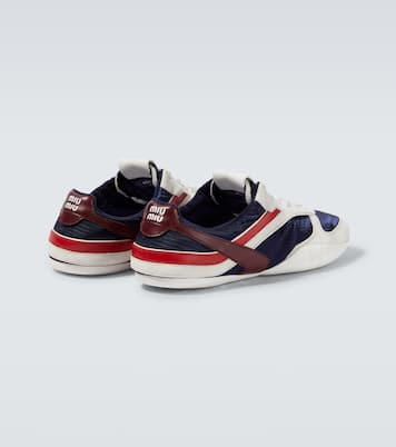 Gymnasium suede-trimmed sneakers | Miu Miu