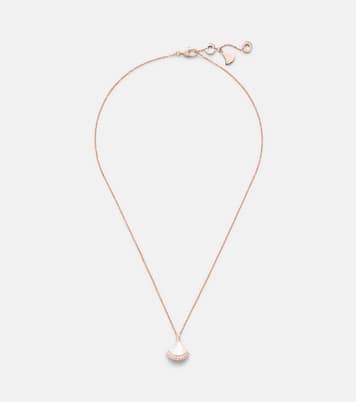 Divas' Dream 18kt rose gold necklace with mother-of-pearl diamonds | Bvlgari