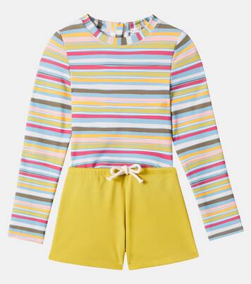 Agik rashguard top and swim trunks set  | Louise Misha