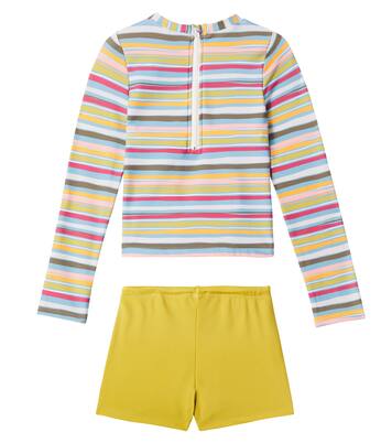 Agik rashguard top and swim trunks set  | Louise Misha