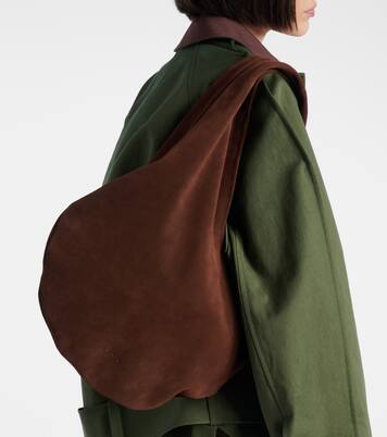 Ora Medium suede shoulder bag | Aesther Ekme