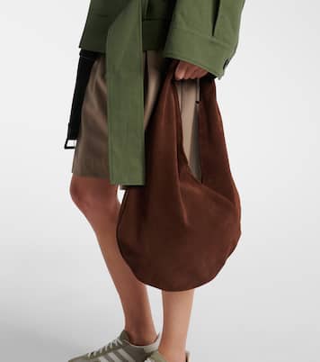 Ora Medium suede shoulder bag | Aesther Ekme