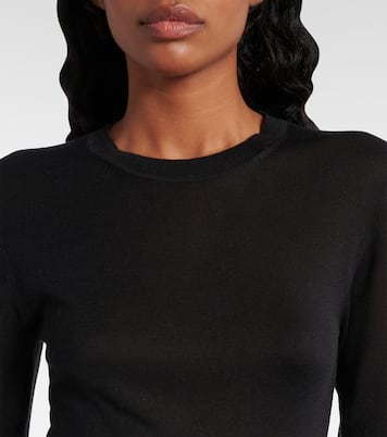 Abito lungo in cupro e seta | Toteme