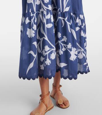 Bedrucktes Maxikleid aus Baumwolle | Juliet Dunn