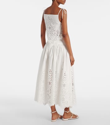 Embroidered cotton top | Self-Portrait