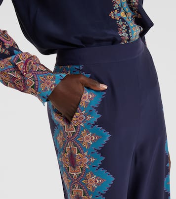 Gerade Hose aus Crêpe de Chine aus Seide | Etro